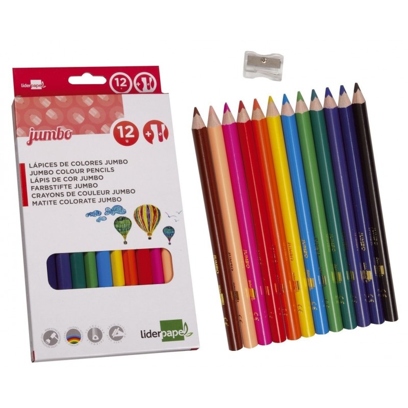Staedtler Lot De 12 Crayons De Couleur Noir Ergosoft - Triangulaires Et Confortables