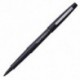 Stylo feutre PaperMate Flair pointe moyenne nylon - Noir