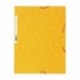 Chemise à élastique avec 3 rabats en carton - couleur jaune